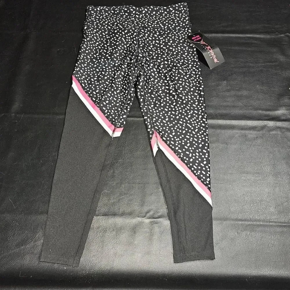 NWT Betsey Johnson Womens Black Polka Dot‎ Leggings Small